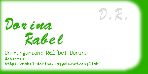 dorina rabel business card